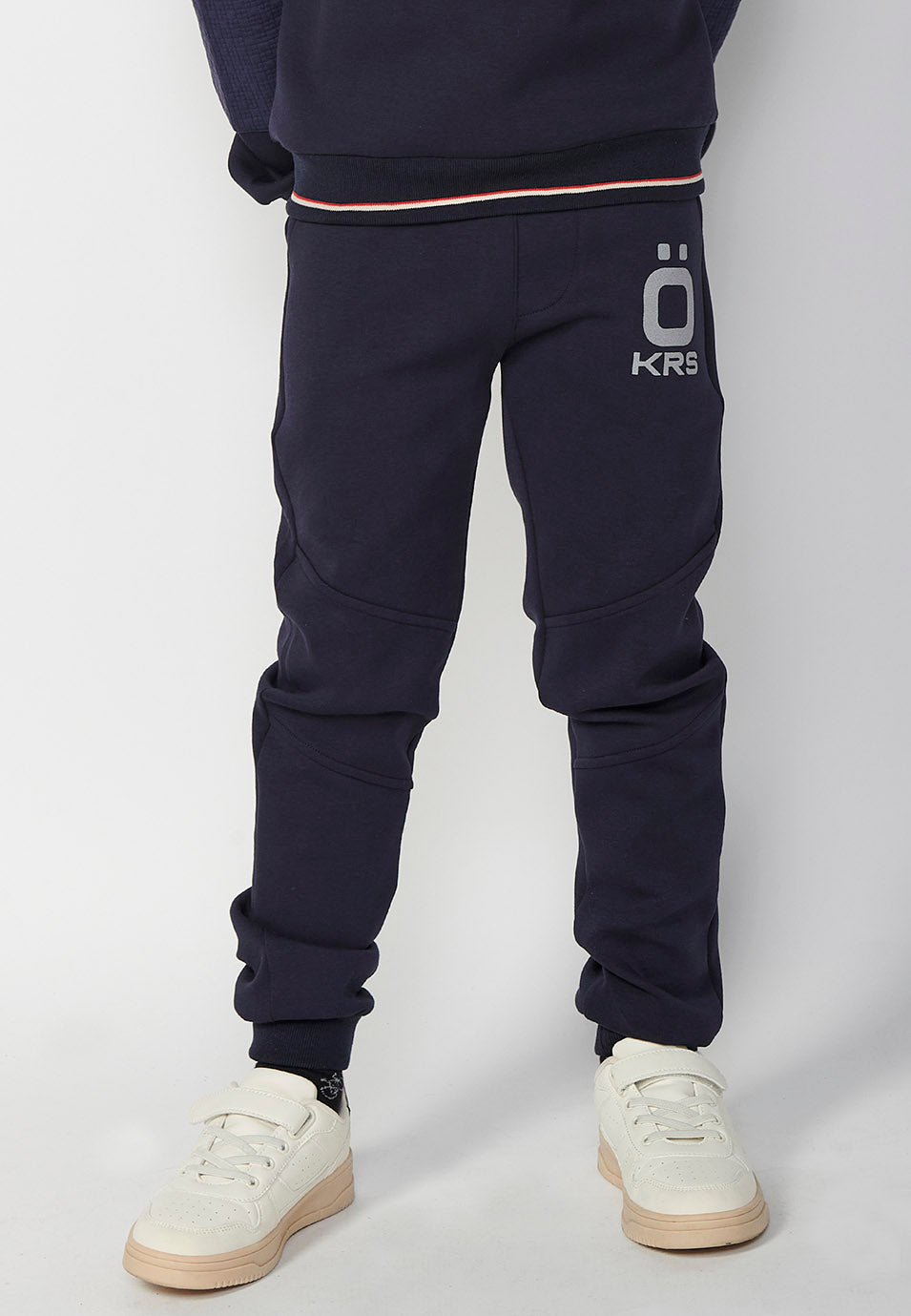 Pantalón Largo Niño Cintura Engomada Rib – Koroshi 2424PT01