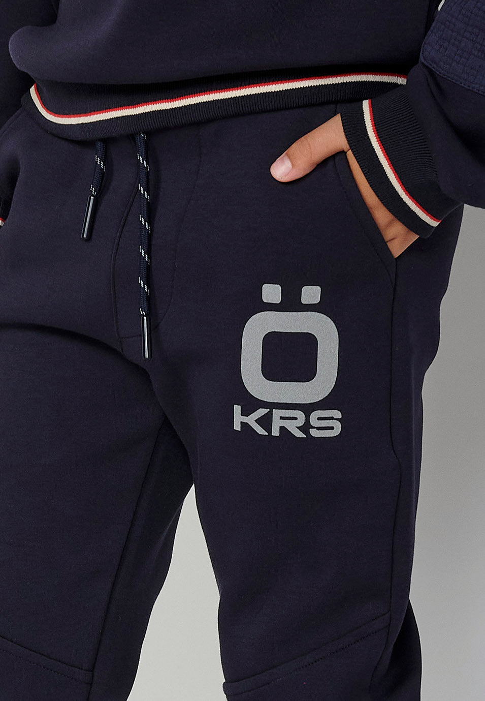 Pantalón Largo Niño Cintura Engomada Rib – Koroshi 2424PT01