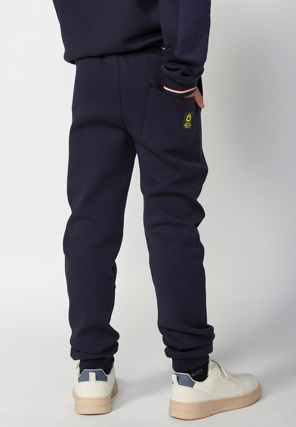Pantalón Largo Niño Cintura Engomada Rib – Koroshi 2424PT01
