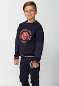 Sudadera Niño Cuello Redondo Estampada – Koroshi Navy