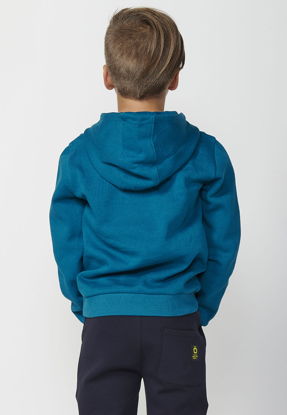 Sudadera Niño con Capucha y Bolsillo Canguro – Koroshi Petróleo