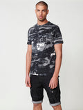 Camiseta Hombre Manga Corta Estampado Japonés Negra – Koroshi