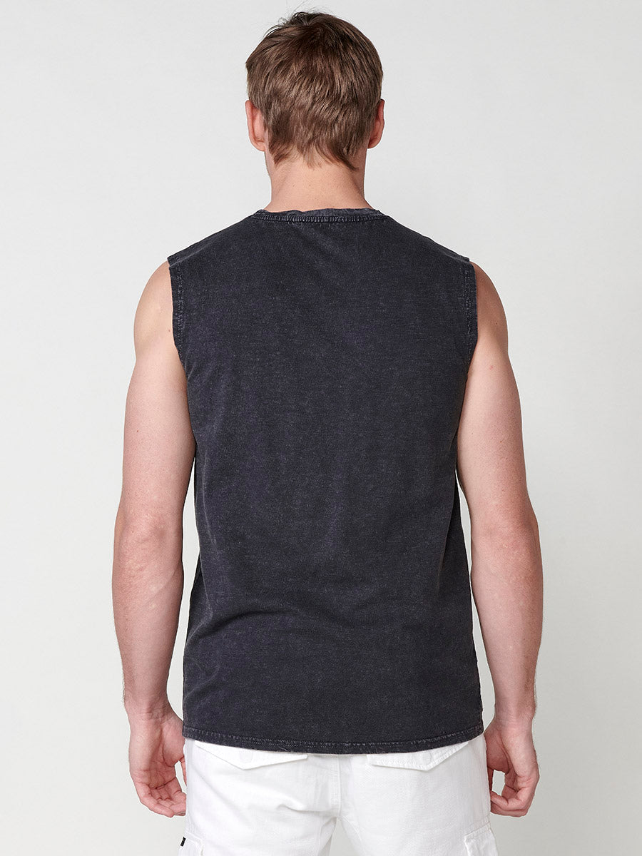 Camiseta Hombre Sin Mangas Boxing Costuras Geométricas – Koroshi negra