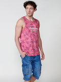 Camiseta Hombre Sin Mangas Tirantes Estampado Tropical – Koroshi 2511MS31
