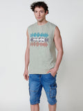 Camiseta Hombre Sin Mangas Boxing Estampado Surf – Koroshi 2511MS42