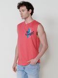 Camiseta Hombre Sin Mangas Boxing Estampado Frontal y Trasero – Koroshi Coral