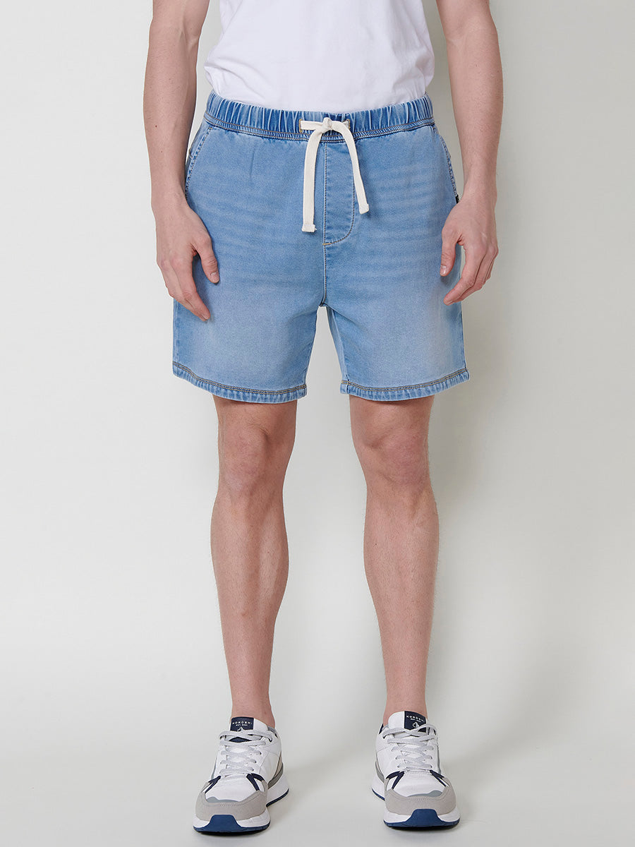Short Hombre Jogger Knit Denim Lavado – Koroshi 2511PS88
