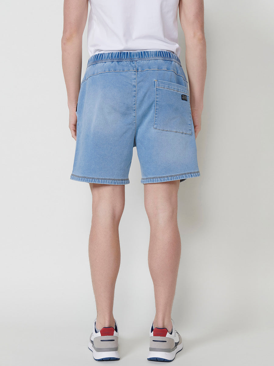 Short Hombre Jogger Knit Denim Lavado – Koroshi 2511PS88