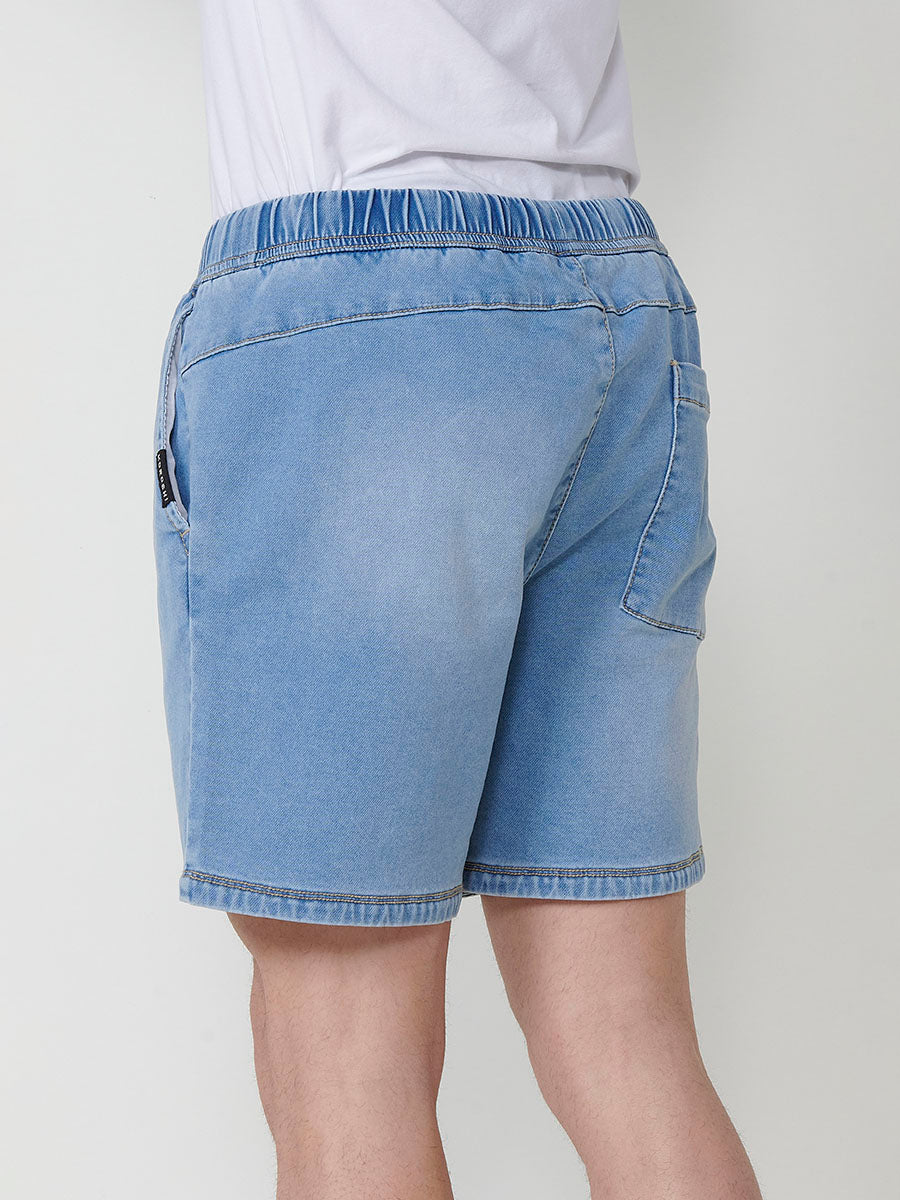 Short Hombre Jogger Knit Denim Lavado – Koroshi 2511PS88