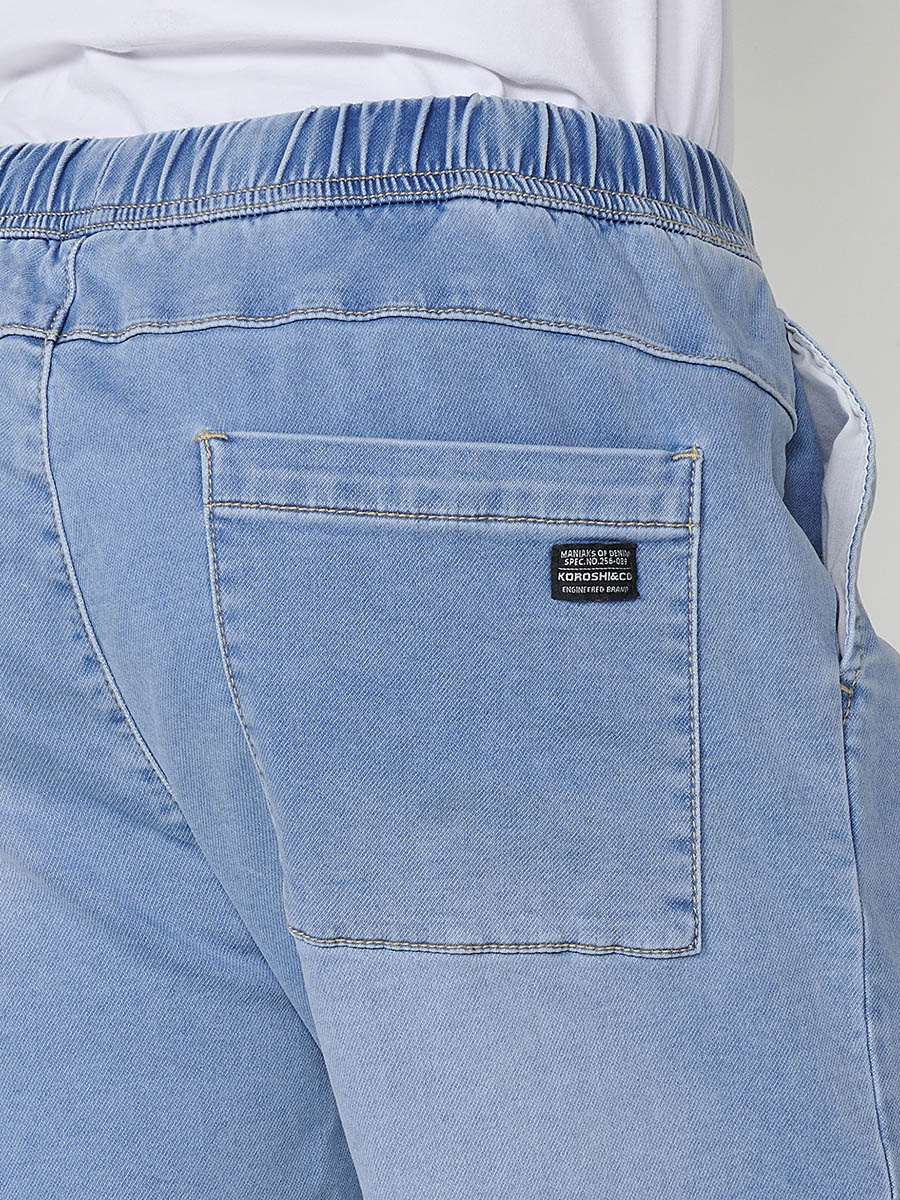 Short Hombre Jogger Knit Denim Lavado – Koroshi 2511PS88