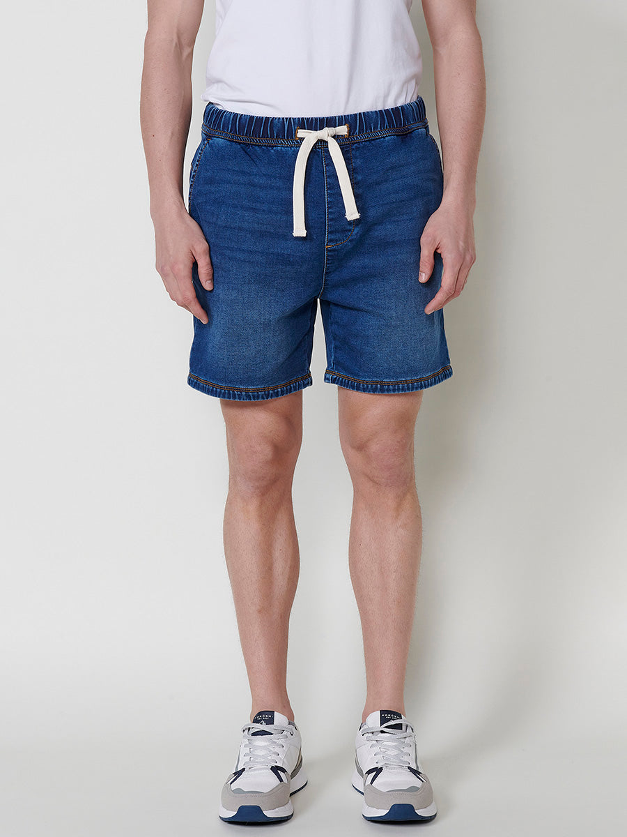 Short Hombre Jogger Knit Denim Lavado – Koroshi 2511PS88