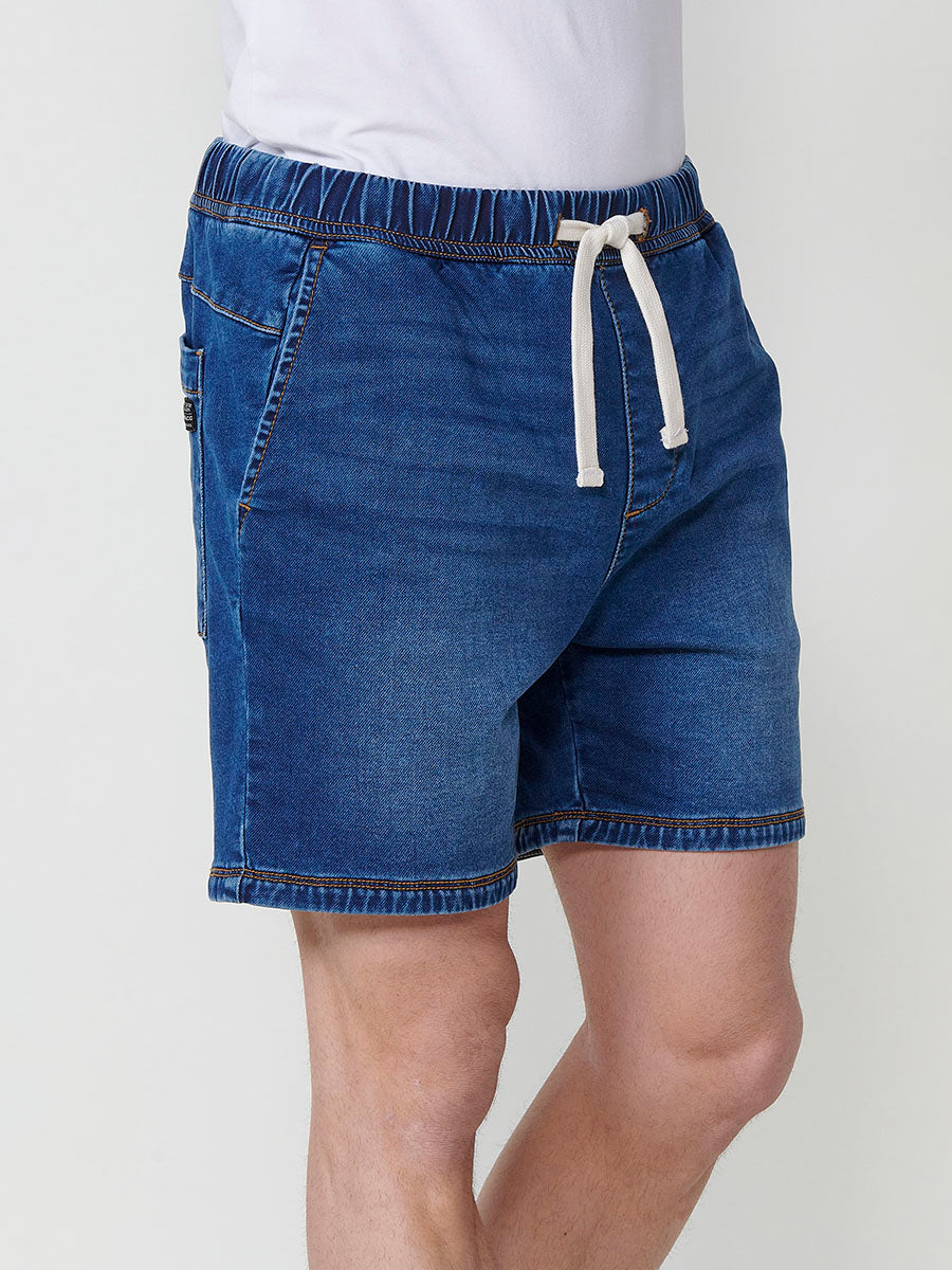 Short Hombre Jogger Knit Denim Lavado – Koroshi 2511PS88