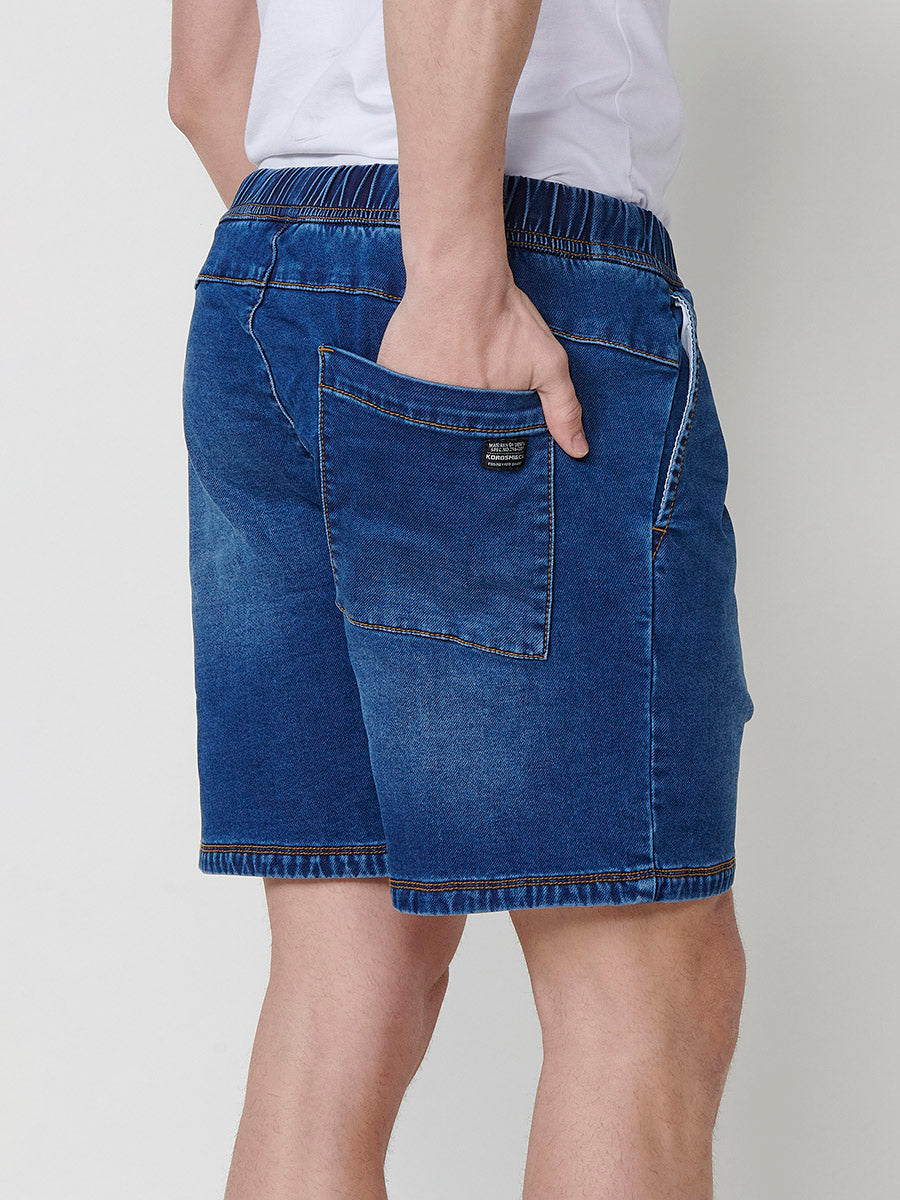 Short Hombre Jogger Knit Denim Lavado – Koroshi 2511PS88