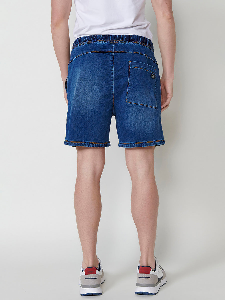 Short Hombre Jogger Knit Denim Lavado – Koroshi 2511PS88