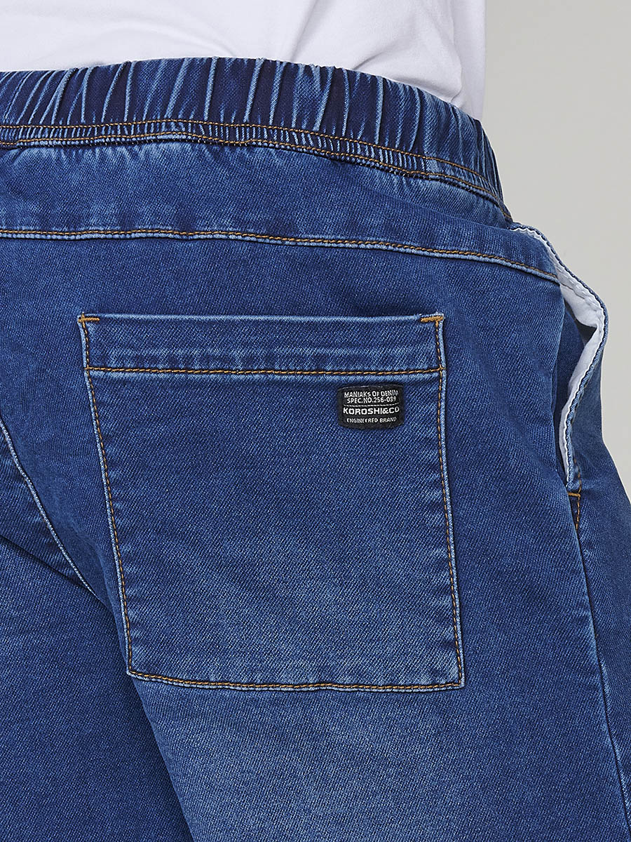 Short Hombre Jogger Knit Denim Lavado – Koroshi 2511PS88