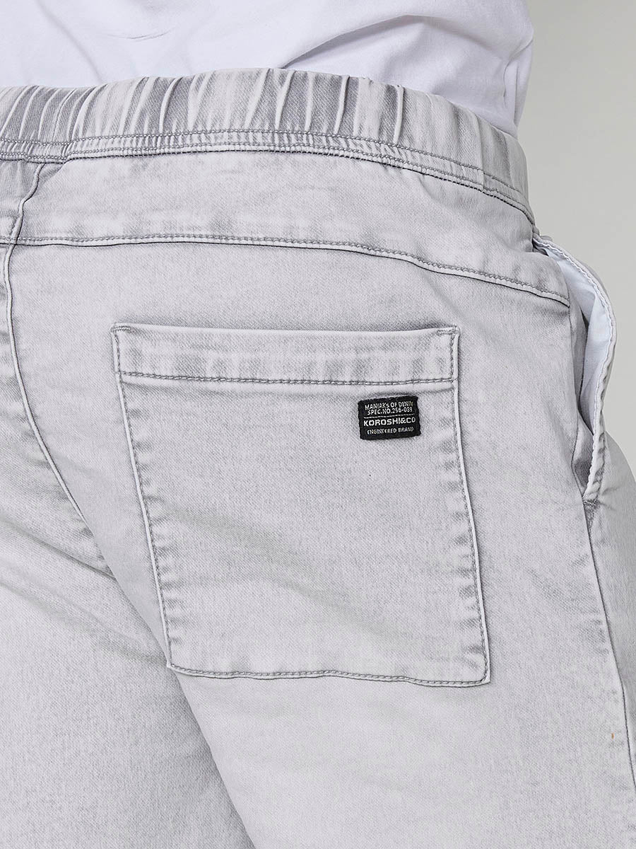 Short Hombre Jogger Knit Denim Lavado – Koroshi 2511PS88