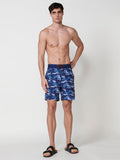 Bañador Hombre Corto Estampado Camuflaje Azul – Koroshi