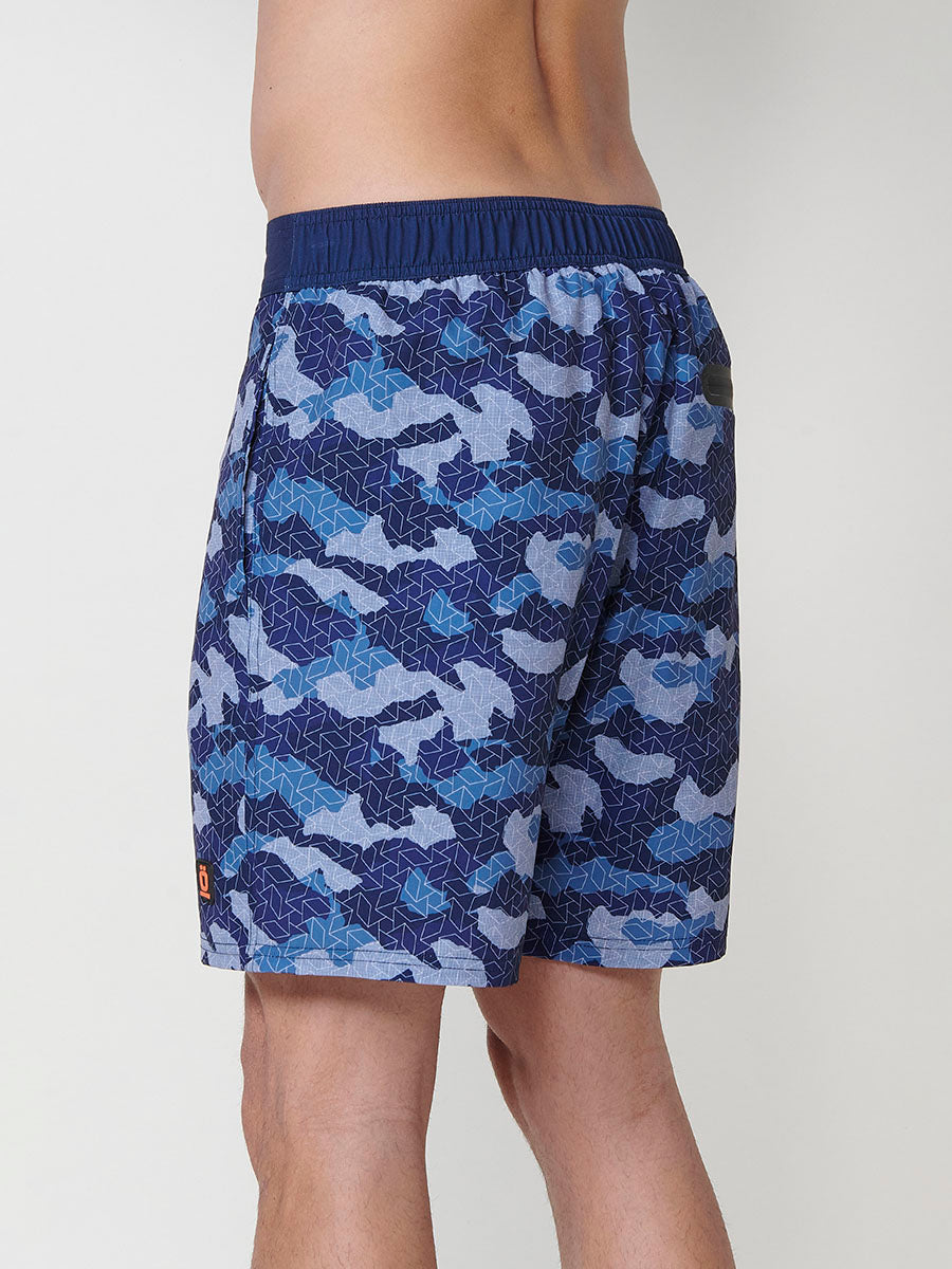 Bañador Hombre Corto Estampado Camuflaje Azul – Koroshi
