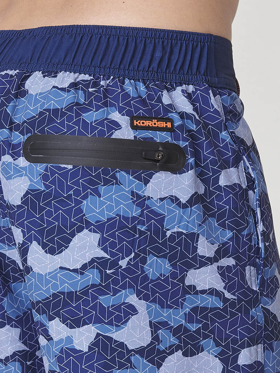 Bañador Hombre Corto Estampado Camuflaje Azul – Koroshi