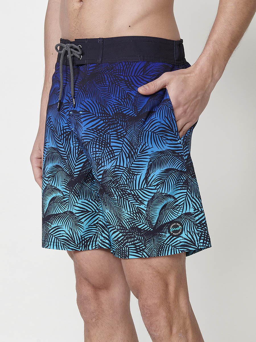 Bañador Hombre Surfero Estampado Tropical Degradado – Koroshi 2511WA08
