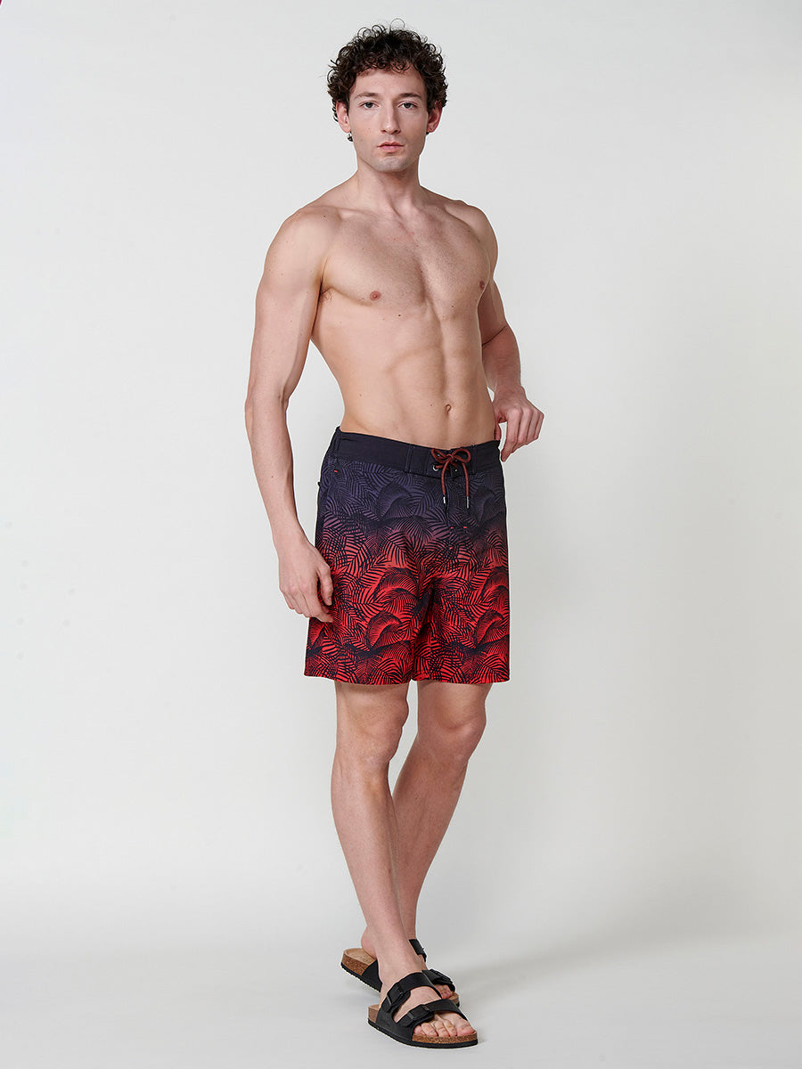 Bañador Hombre Surfero Estampado Tropical Degradado – Koroshi 2511WA08