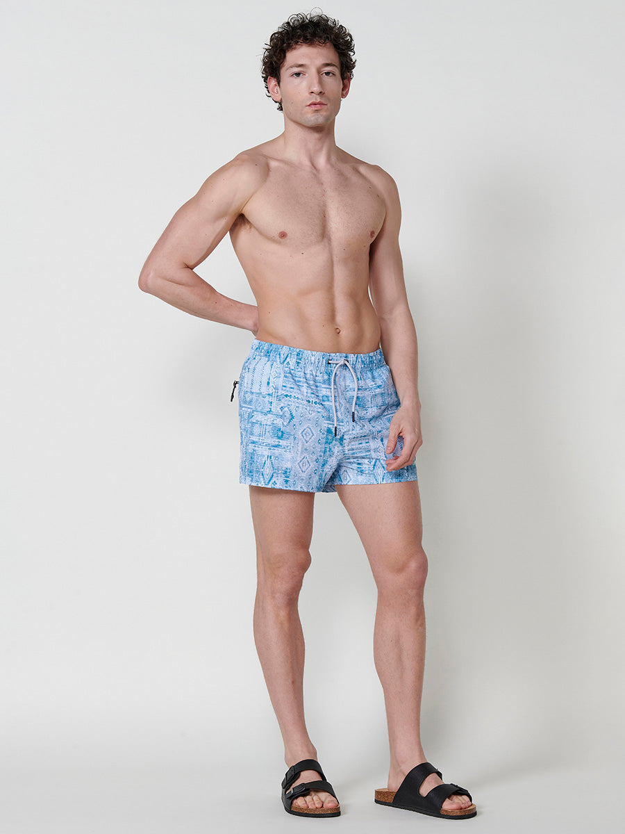 Bañador Hombre Corto Estampado Étnico – Koroshi 2511WA09
