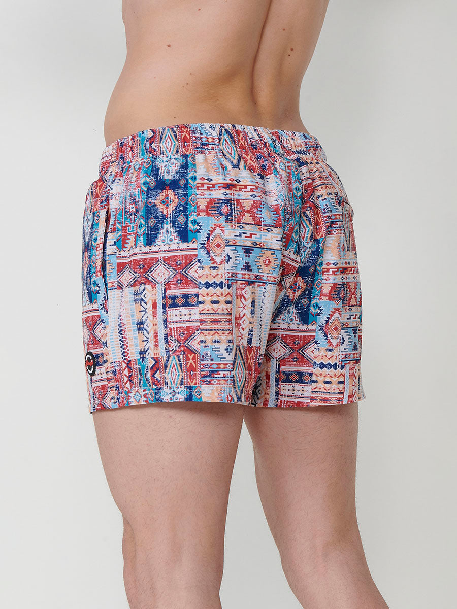 Bañador Hombre Corto Estampado Étnico – Koroshi 2511WA09