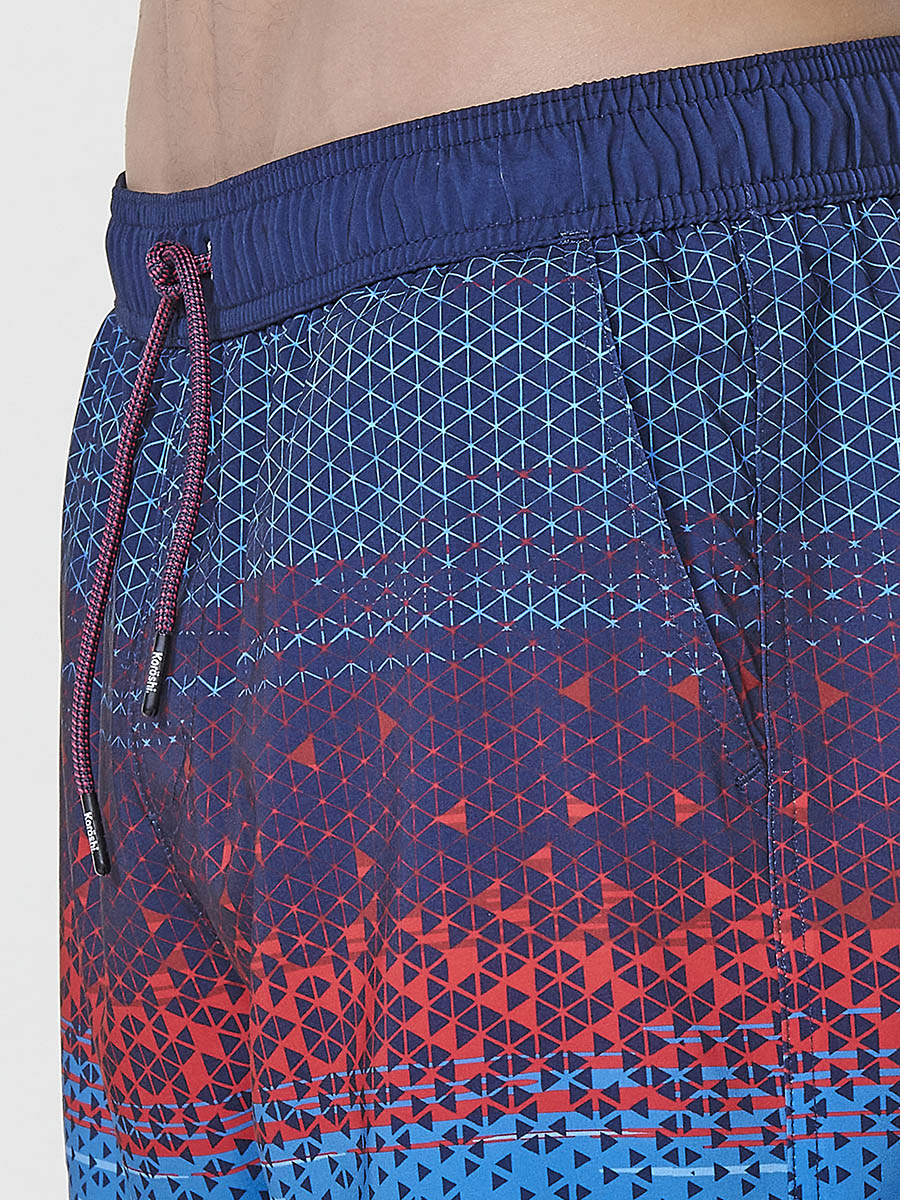 Bañador Hombre Corto Estampado Geométrico Degradado – Koroshi 2511WA15