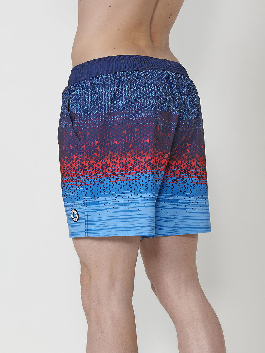 Bañador Hombre Corto Estampado Geométrico Degradado – Koroshi 2511WA15