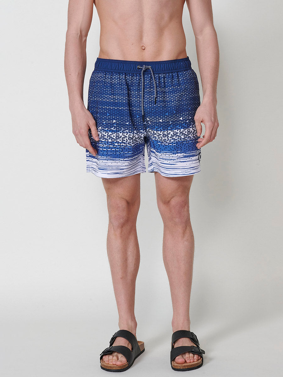 Bañador Hombre Corto Estampado Geométrico Degradado – Koroshi 2511WA15