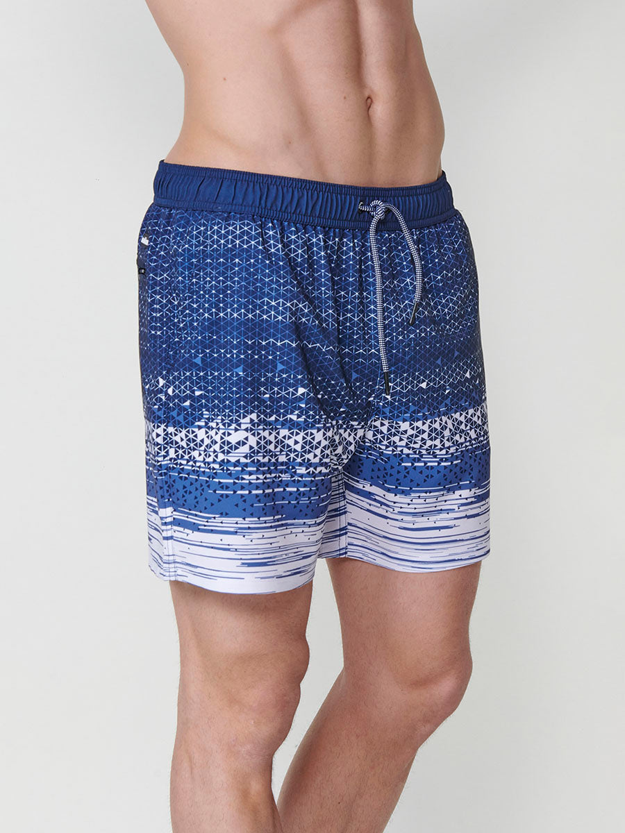 Bañador Hombre Corto Estampado Geométrico Degradado – Koroshi 2511WA15