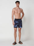 Bañador Hombre Corto Estampado Tie-Dye Negro – Koroshi