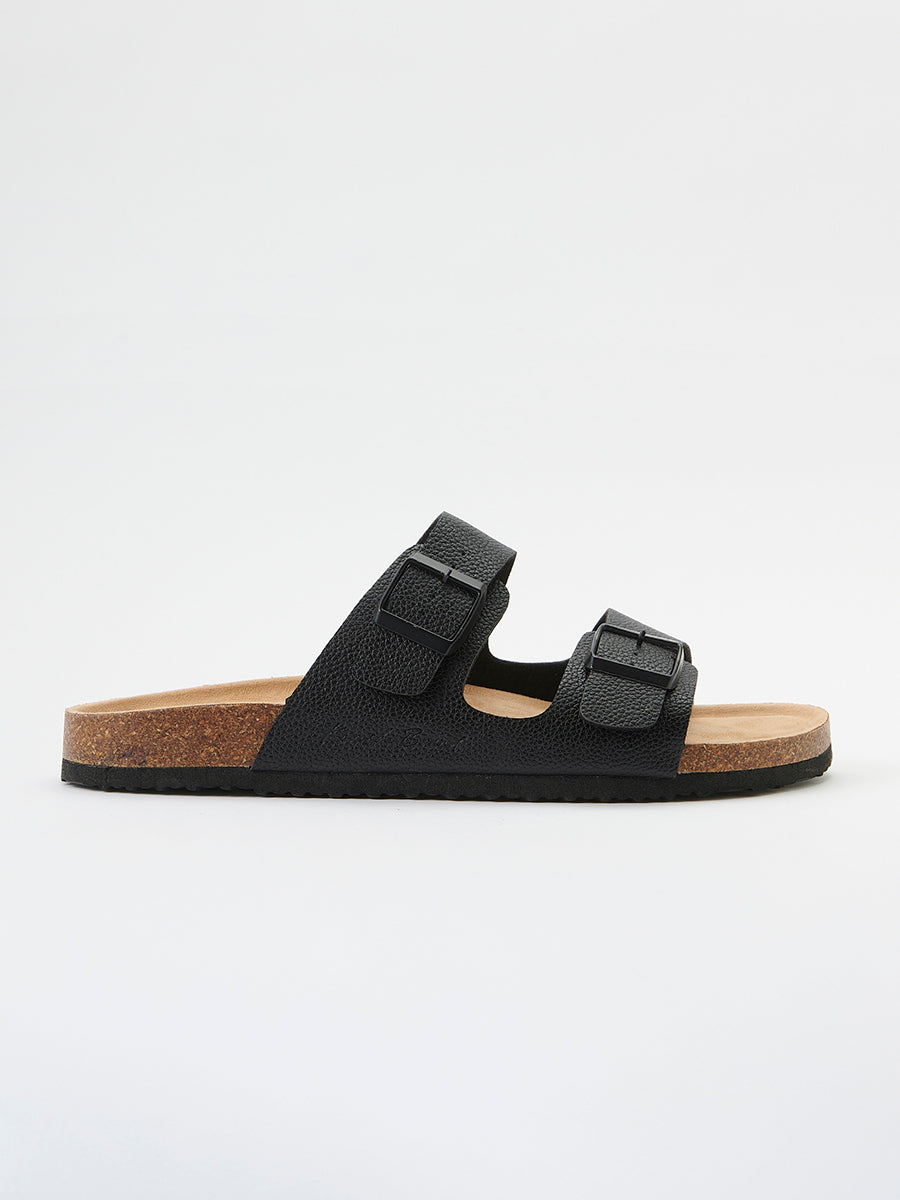 Sandalias Hombre Bio con Hebillas – Koroshi Negro