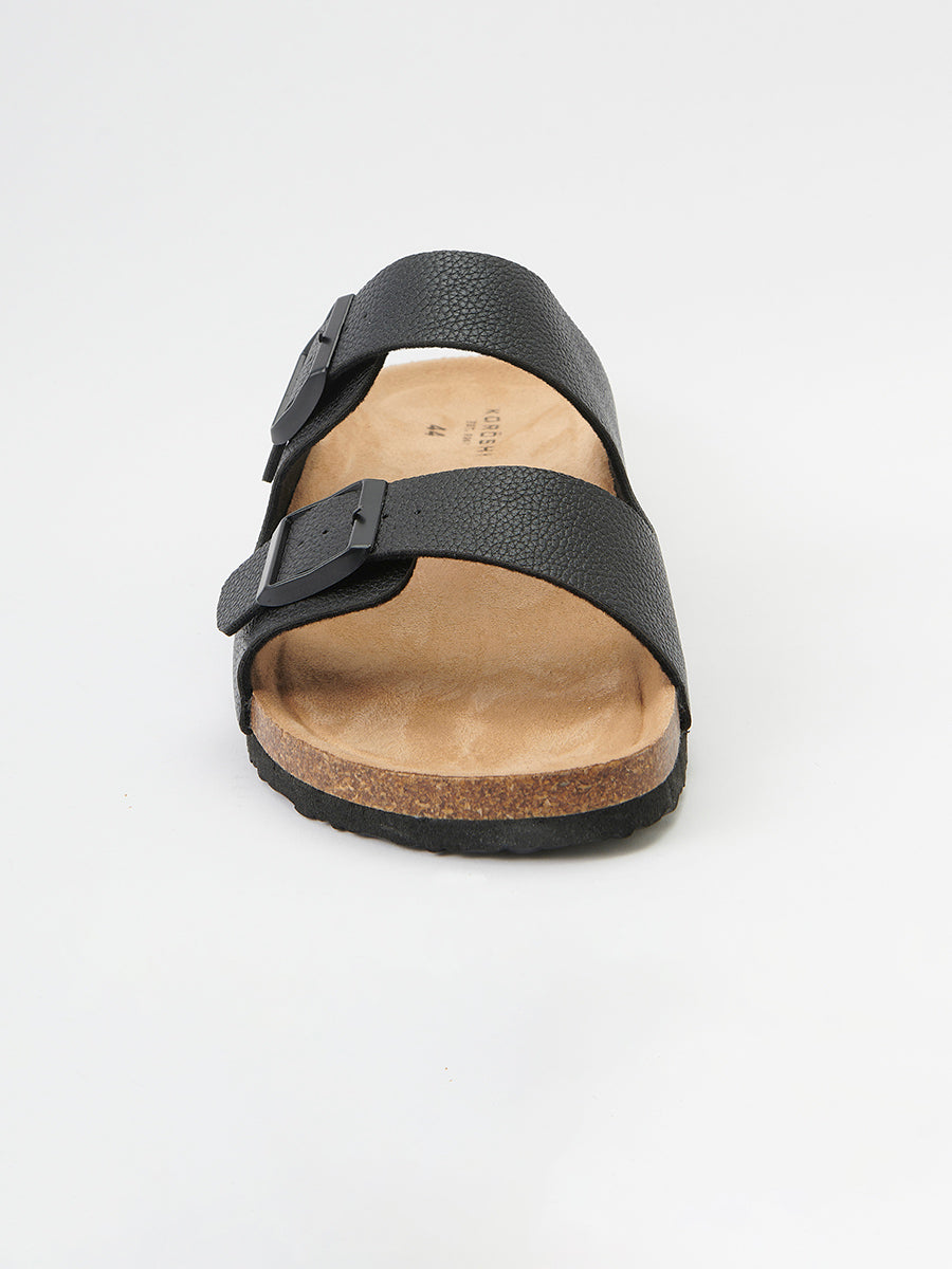 Sandalias Hombre Bio con Hebillas – Koroshi Negro