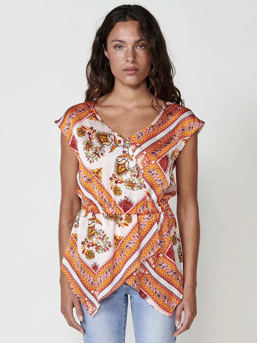 Blusa Mujer Satén Blanca – Koroshi 2512BL30