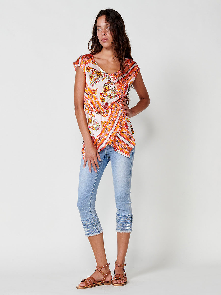 Blusa Mujer Satén Blanca – Koroshi 2512BL30