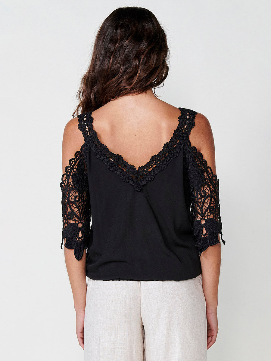Blusa Mujer Sin Mangas Bordada Cuello Camisero – Koroshi Crudo