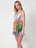 Blusa Mujer Tirantes Estampado Tropical – Koroshi Multicolor