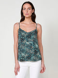 Blusa Mujer Tirantes Estampado Animal – Koroshi Turquesa