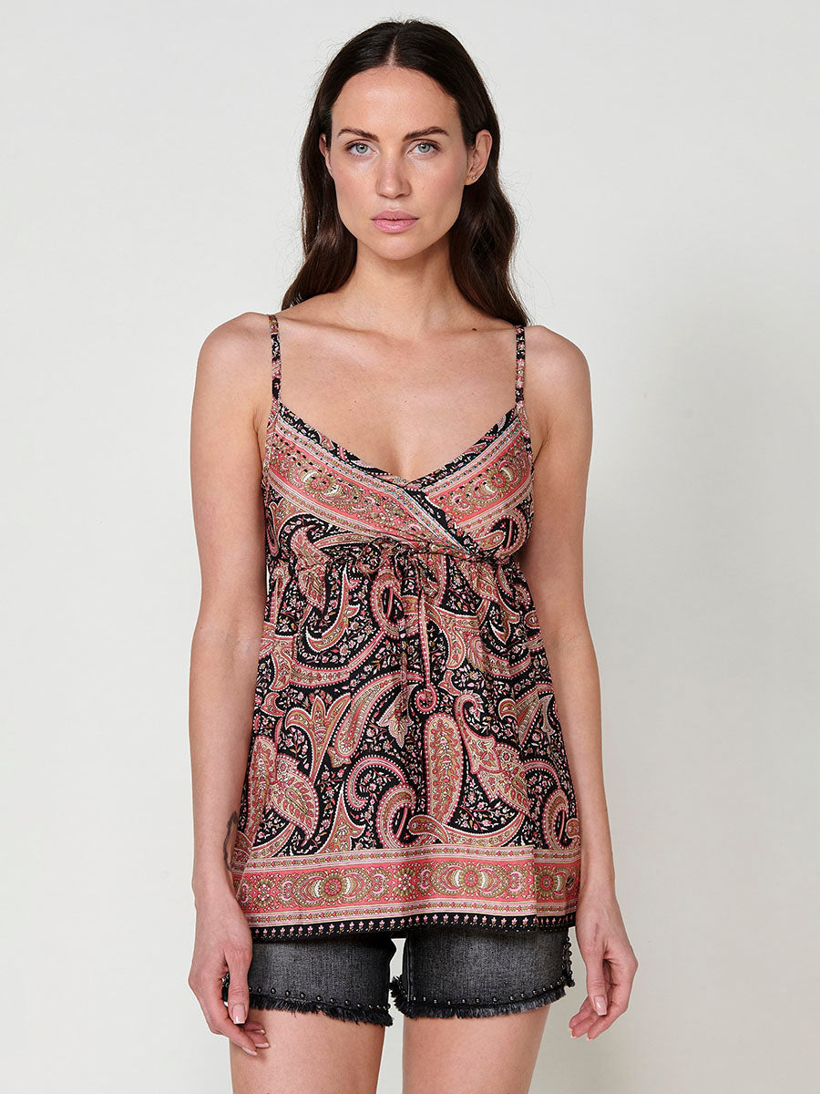 Blusa Mujer Tirantes Estampado Tropical – Koroshi 2512BL97