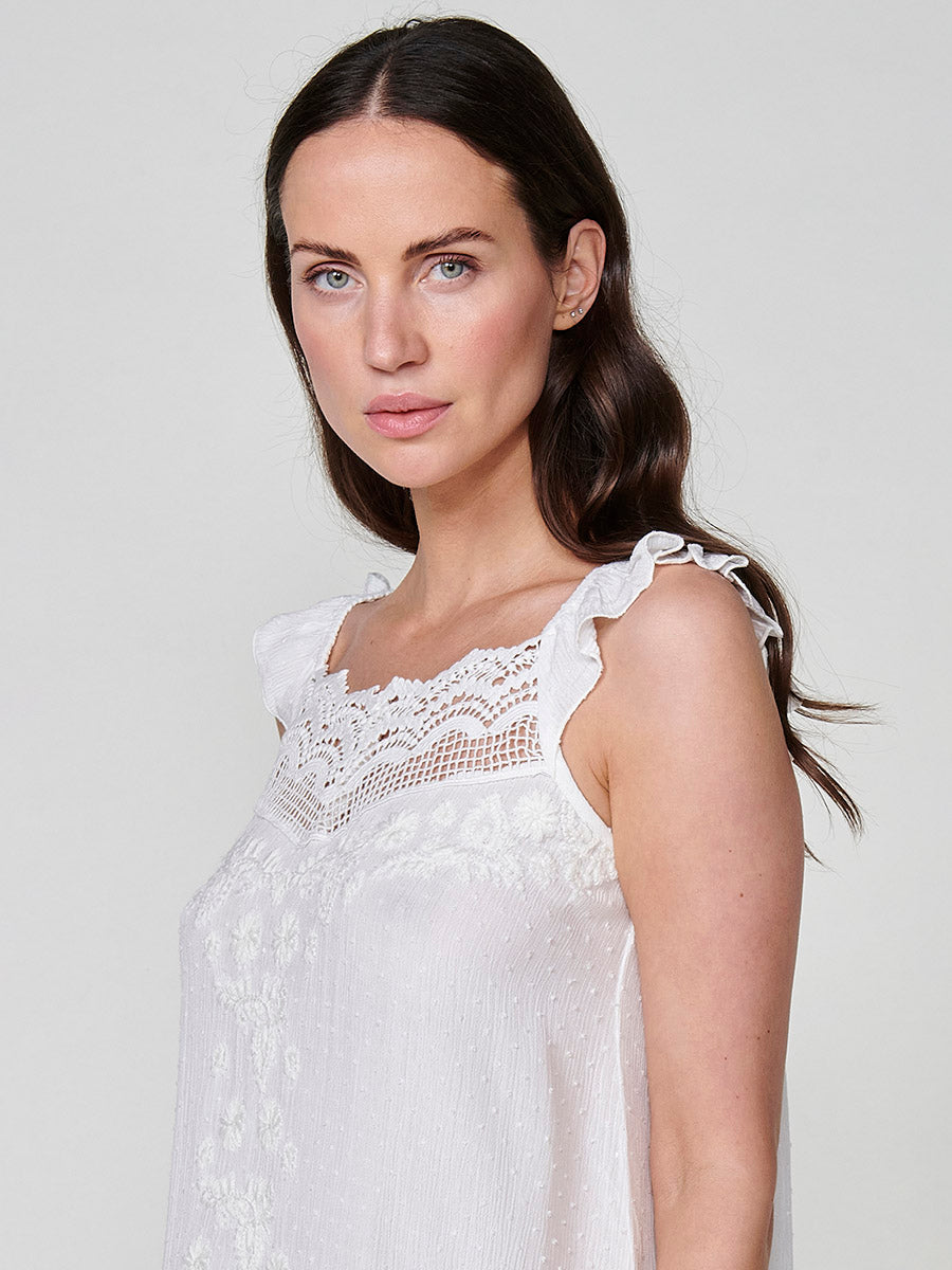 Blusa Mujer Tirantes Estampado Metalizado – Koroshi Negra