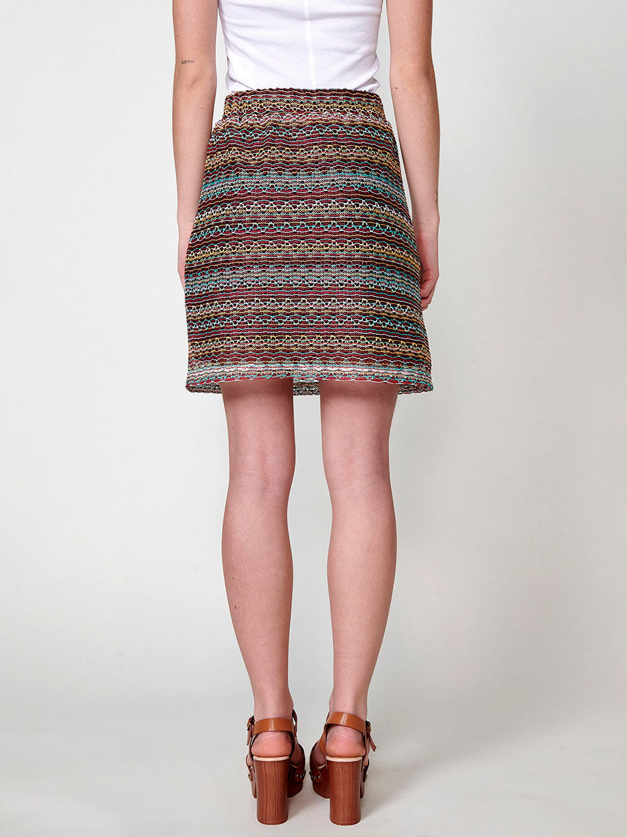 Falda Corta Crochet Mujer – Koroshi Multicolor