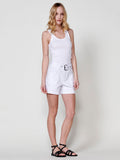 Short vaquero Mujer con cinturón de hebilla – Koroshi 2512PS55