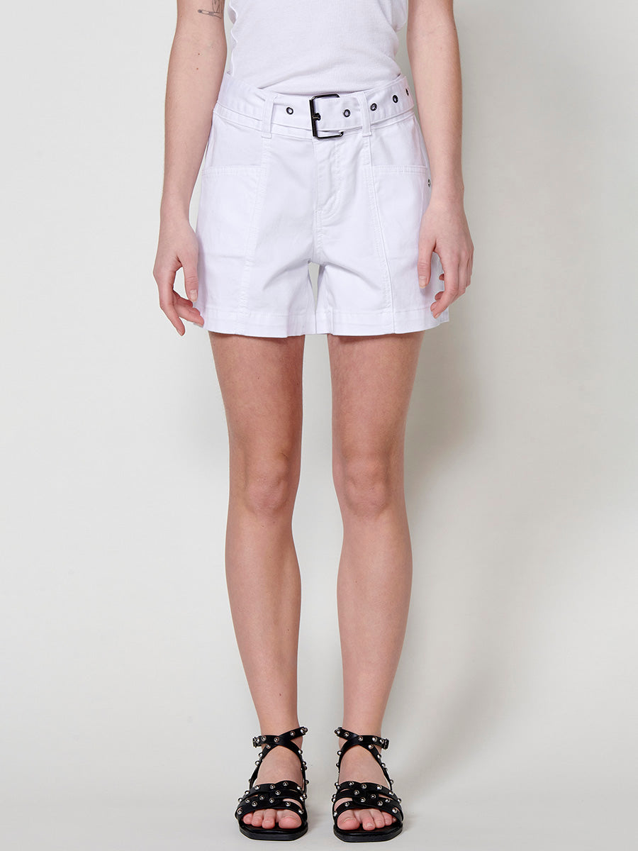 Short vaquero Mujer con cinturón de hebilla – Koroshi 2512PS55