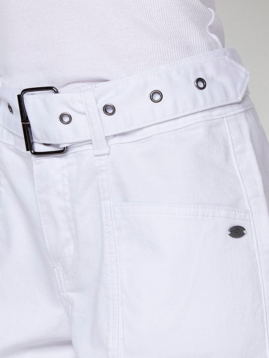 Short vaquero Mujer con cinturón de hebilla – Koroshi 2512PS55