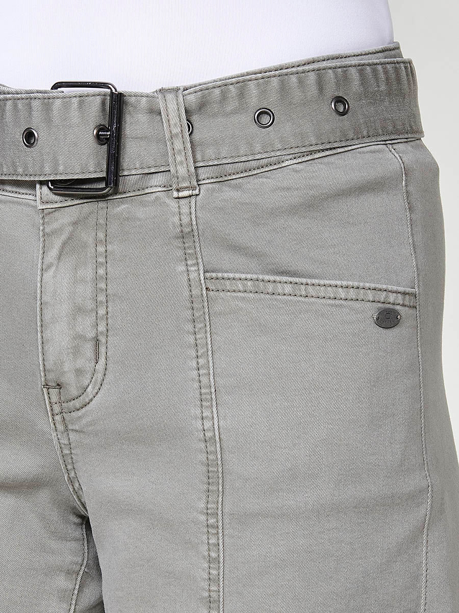 Short vaquero Mujer con cinturón de hebilla – Koroshi 2512PS55