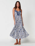 Vestido Mujer largo de viscosa estampado floral – Koroshi 2512VS85