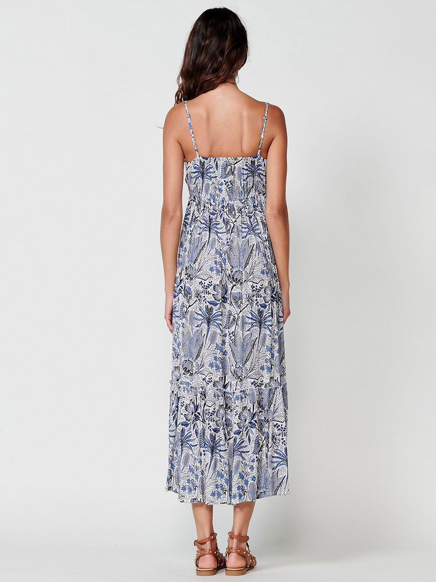 Vestido Mujer largo de viscosa estampado floral – Koroshi 2512VS85