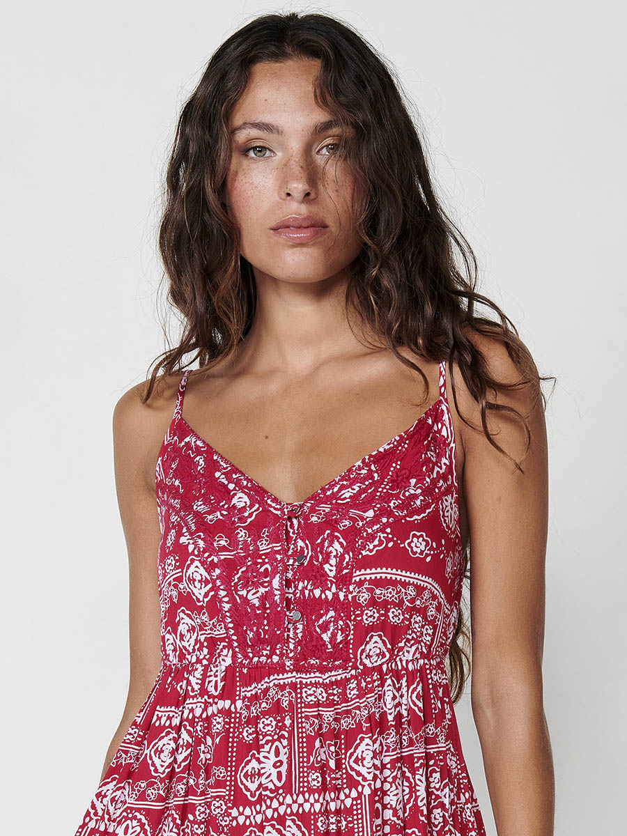 Vestido Mujer largo de viscosa estampado floral – Koroshi 2512VS85