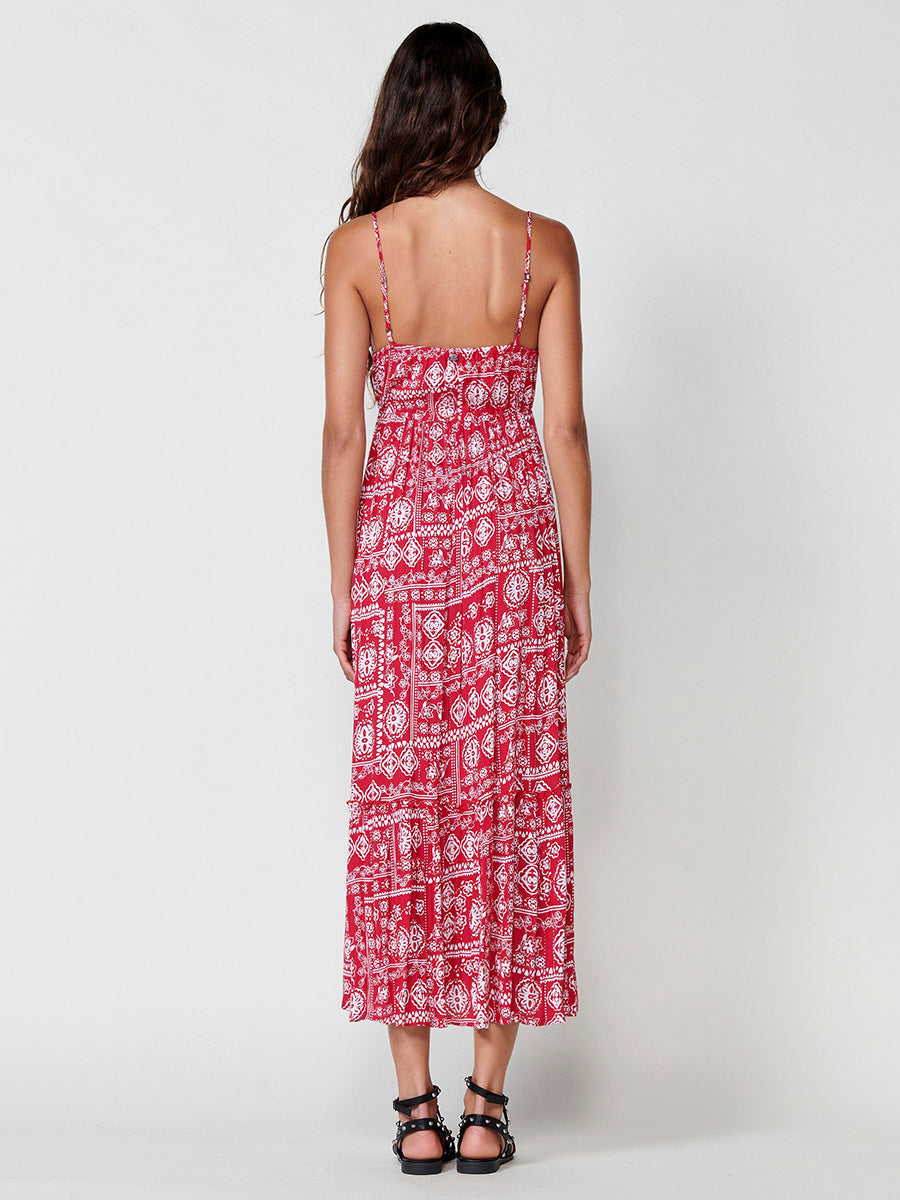 Vestido Mujer largo de viscosa estampado floral – Koroshi 2512VS85